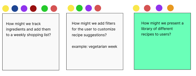 How Might We screenshot example