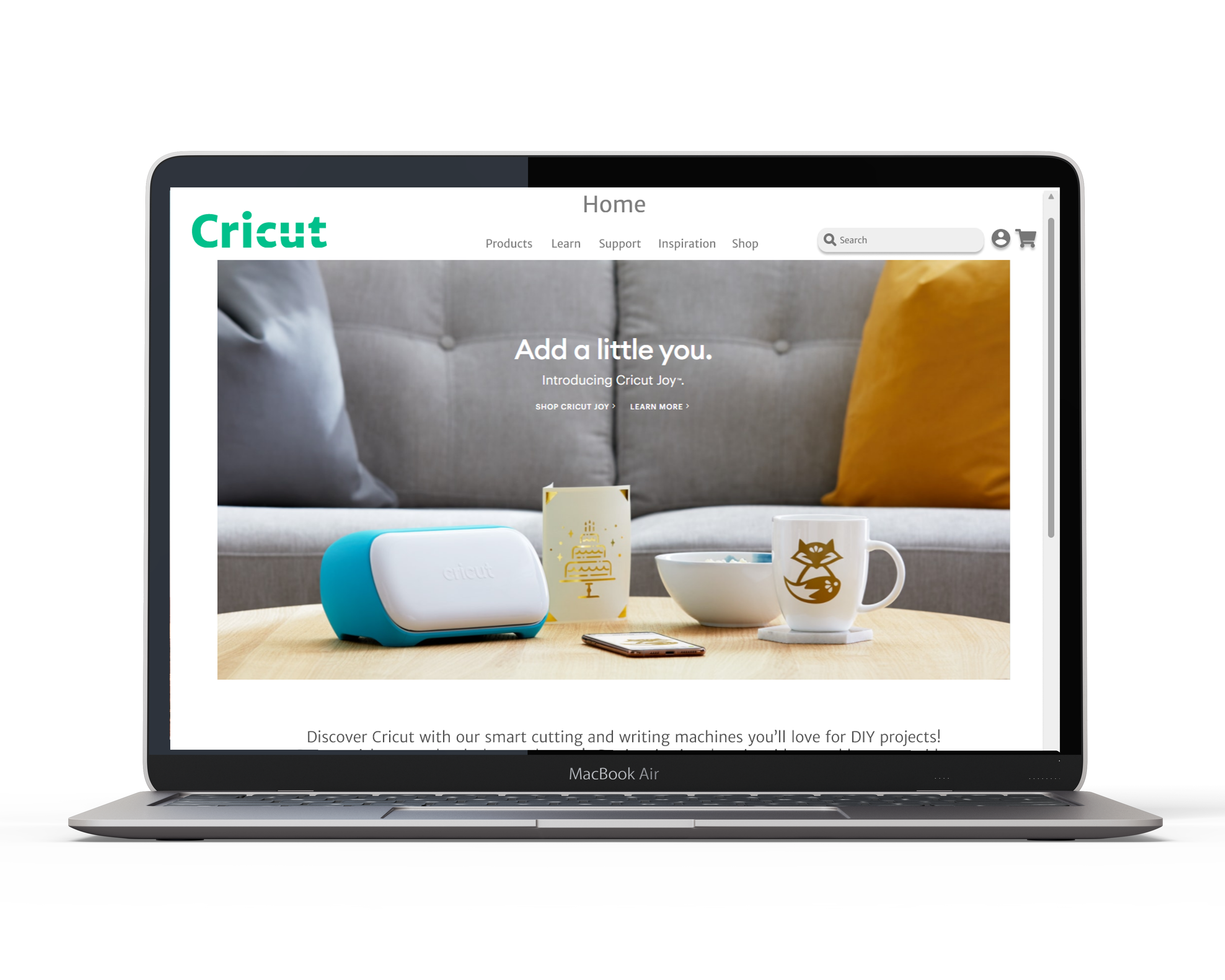 Cricut website example